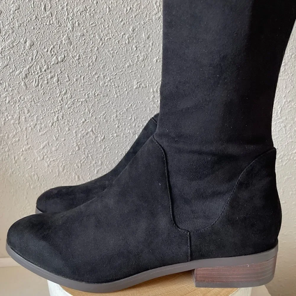 NIB Soul Society Mushroom Black Ravena Knee Boots Size 8M